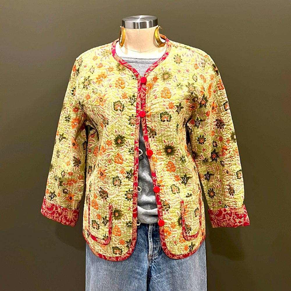 In excellent condition Boho chic Provence reversible jacket
